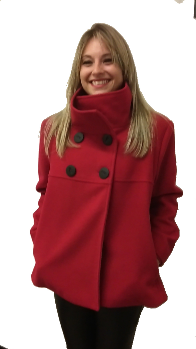Red Caban Sartoriale doppiopetto con cannoncino